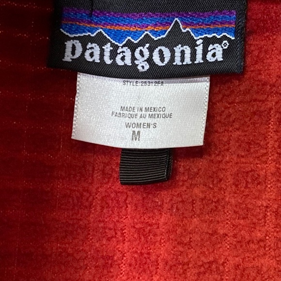 Patagonia R3 Radiant Jacket Chili Women's Size Medium Full Zip Fleece Mock Neck - Picture 3 of 8